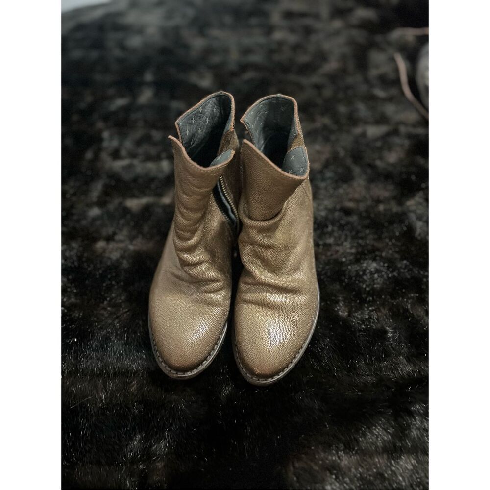 Fiorentini + Baker womens ankle boots leather eternity biker moto 37.5 7‎